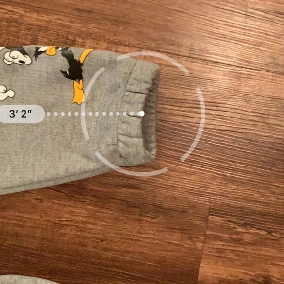 Looney Tunes Jogger Pants Gray Kids Small New - Picture 8 of 8